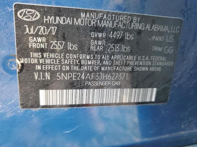 5NPE24AF3JH627371 | 2018 HYUNDAI SONATA SE