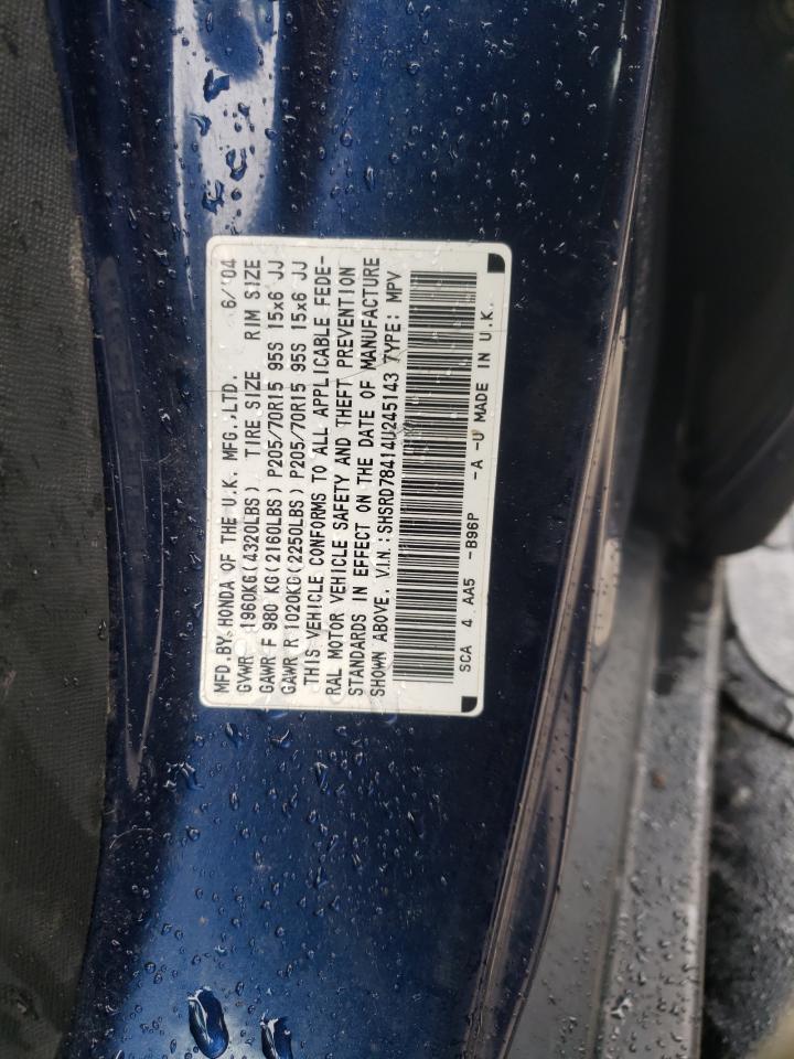 SHSRD78414U245143 2004 Honda Cr-V Lx