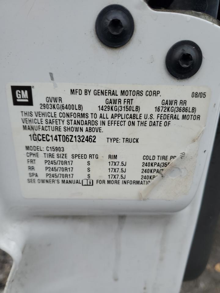 1GCEC14T06Z132462 2006 Chevrolet Silverado C1500