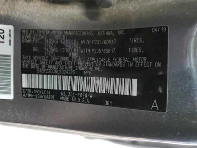 5TDYZ3DC6LS024285 | 2020 TOYOTA SIENNA XLE