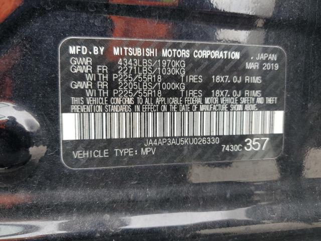 VIN JA4AP3AU5KU026330 2019 MITSUBISHI OUTLANDER no.14