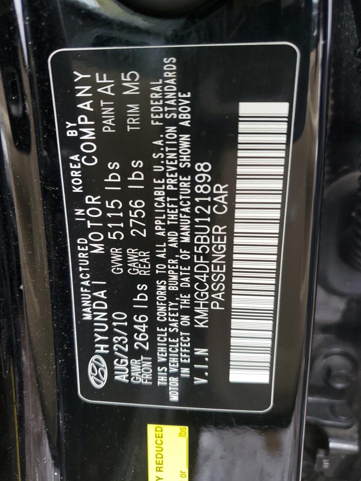 KMHGC4DF5BU121898 2011 Hyundai Genesis 4.6L