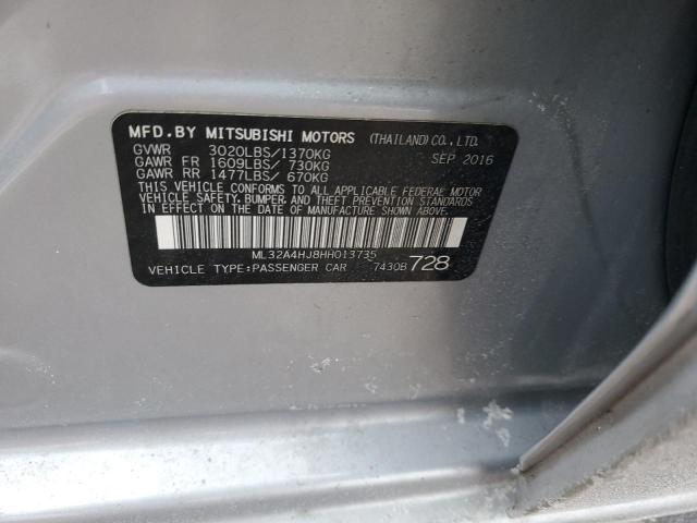 ML32A4HJ8HH013735 2017 Mitsubishi Mirage Se