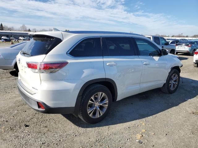 VIN 5TDJKRFH8ES018444 2014 Toyota Highlander, Xle no.3