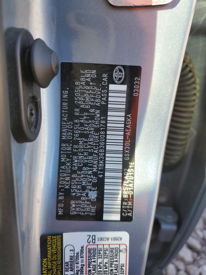 4T1BK36B36U081781 2006 Toyota Avalon Xl