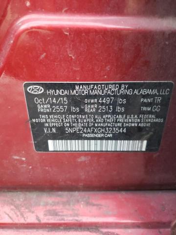 5NPE24AFXGH323544 | 2016 HYUNDAI SONATA SE