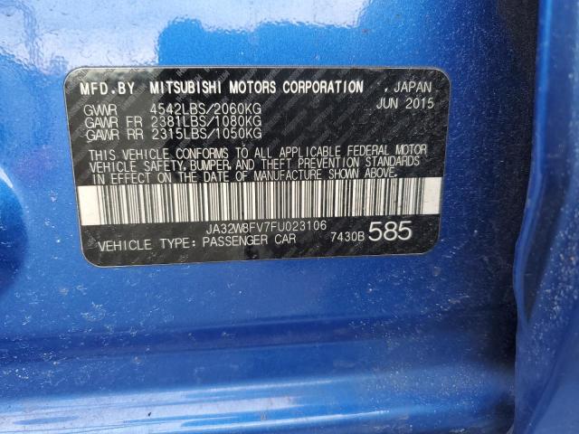 2015 MITSUBISHI LANCER EVO JA32W8FV7FU023106