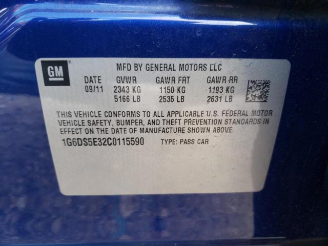 1G6DS5E32C0115590 2012 Cadillac Cts Premium Collection