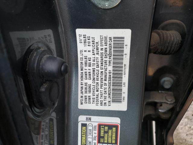 2012 Honda Insight VIN: JHMZE2H33CS004151 Lot: 39879434