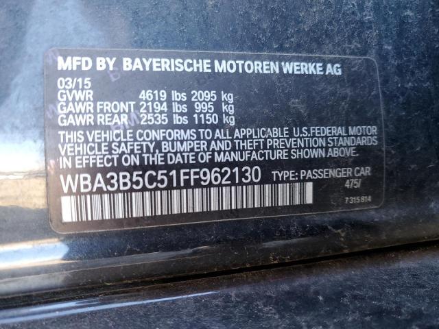 WBA3B5C51FF962130 | 2015 BMW 328 xi sulev