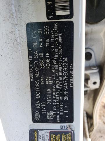 2017 KIA FORTE LX - 3KPFK4A77HE092234