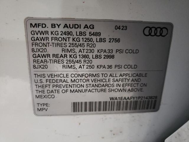 WA1EAAFY1P2143828 2023 AUDI Q5, photo no. 12