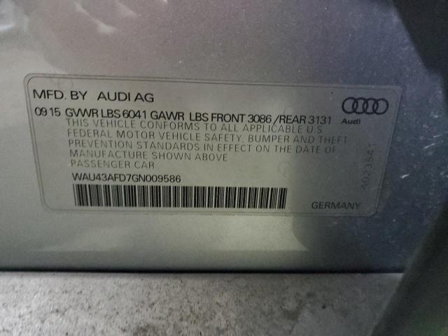 WAU43AFD7GN009586 | 2016 AUDI A8 L QUATT