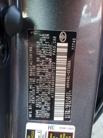 4T1BB46K69U075273 | 2009 Toyota camry hybrid