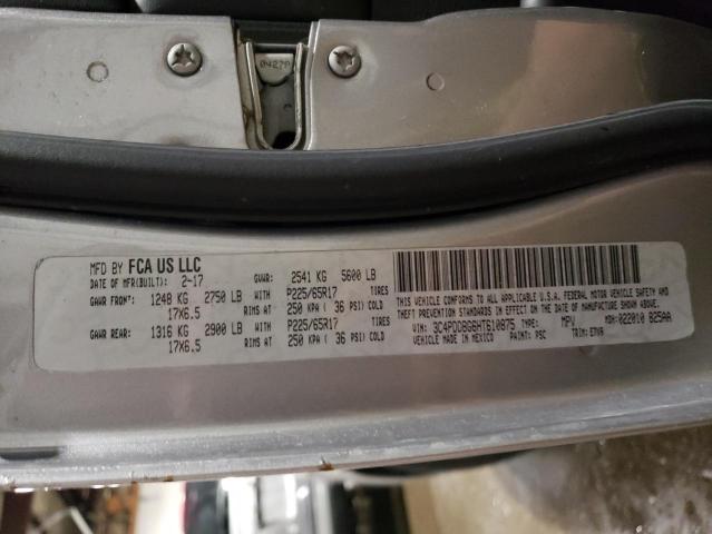 2017 DODGE JOURNEY 4D 3C4PDDBG6HT610875