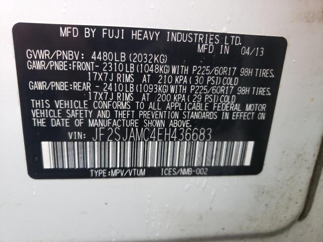 JF2SJAMC4EH436683 | 2014 SUBARU FORESTER 2