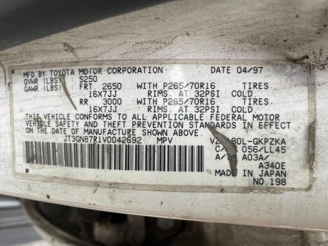 1997 Toyota 4Runner Limited VIN: JT3GN87R1V0042692 Lot: 40933224
