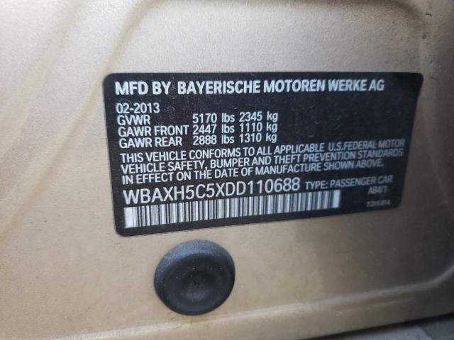 VIN WBAXH5C5XDD110688 2013 BMW 5 Series, 528 XI no.12