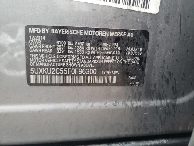 5UXKU2C55F0F96300 2015 BMW X6 xDrive35I