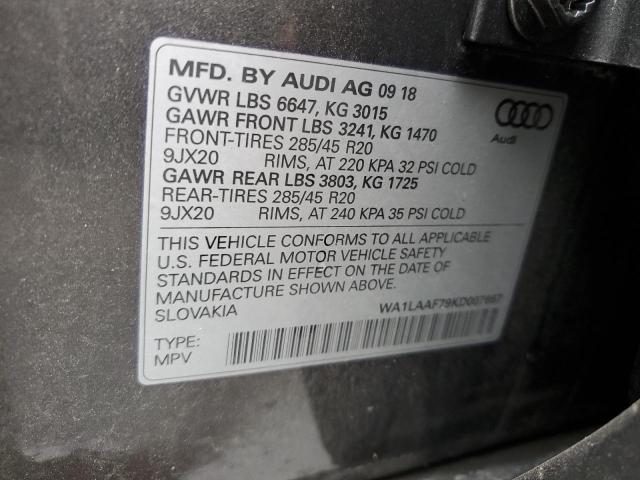 VIN WA1LAAF79KD007667 2019 Audi Q7, Premium Plus no.13