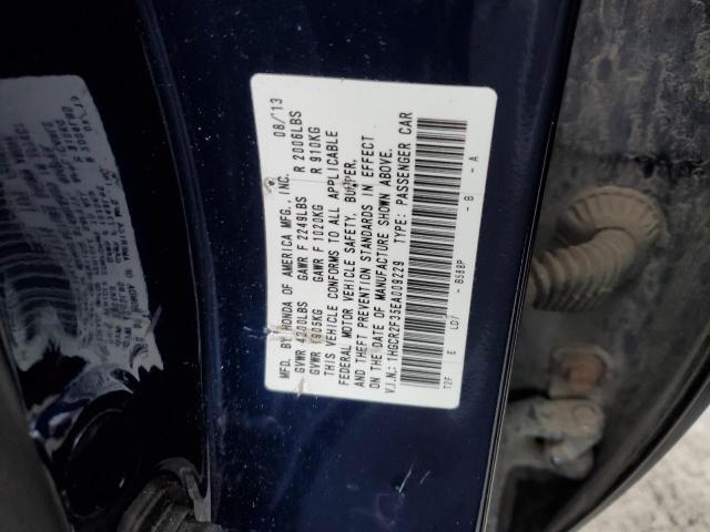 1HGCR2F35EA009229 | 2014 HONDA ACCORD LX