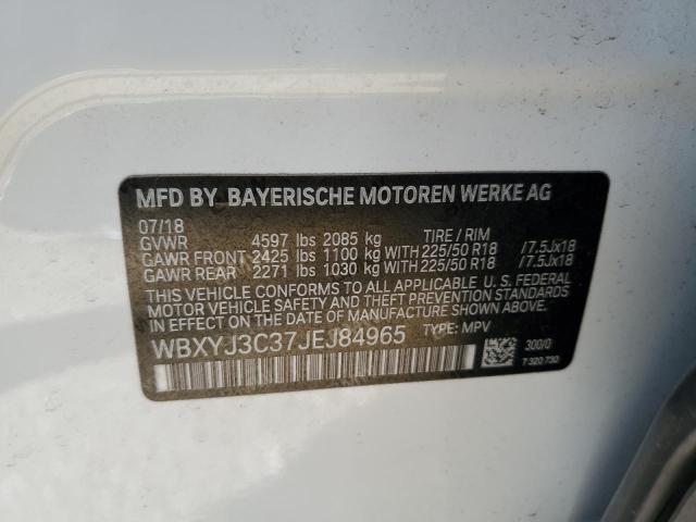 2018 BMW X2 SDRIVE2 WBXYJ3C37JEJ84965