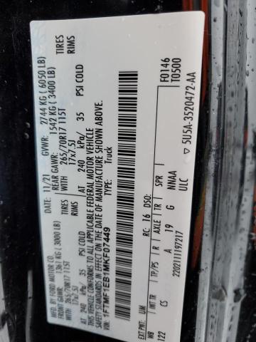 1FTMF1EB1MKF07449 | 2021 FORD F150