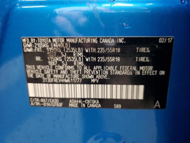2017 TOYOTA RAV4 LE AW - 2T3DFREV4HW611777