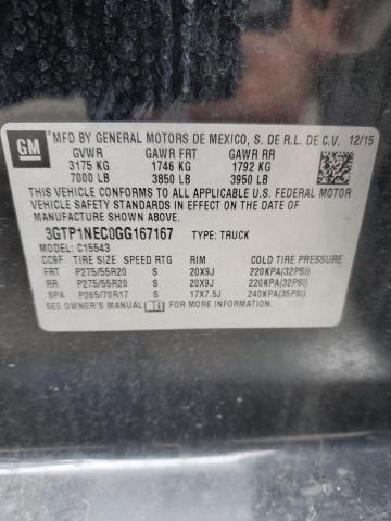 2016 GMC SIERRA C15 3GTP1NEC0GG167167