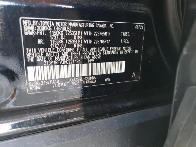 2021 TOYOTA RAV4 XLE - 2T3P1RFV3MC224191