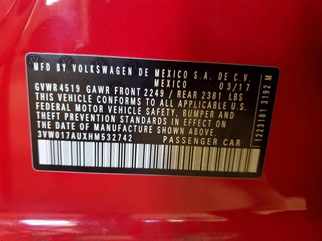 2017 VOLKSWAGEN GOLF SPORT - 3VW017AUXHM532742