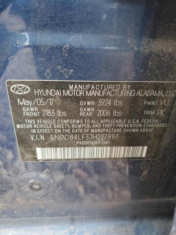 2018 Hyundai Elantra Se 2.0L(VIN: 5NPD84LF3JH227897
