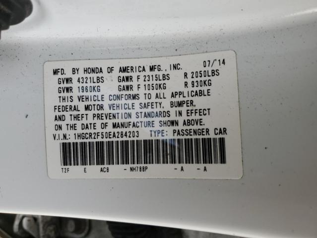 1HGCR2F50EA284203 | 2014 HONDA ACCORD SPO