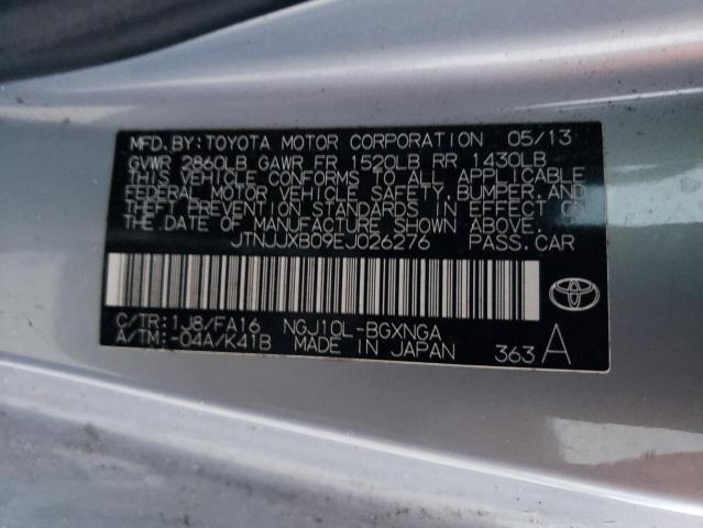 JTNJJXB09EJ026276 | 2014 TOYOTA SCION IQ