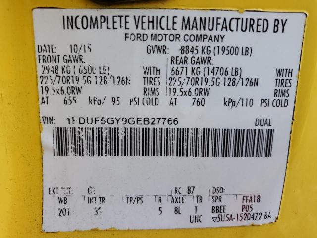 1FDUF5GY9GEB27766 2016 Ford F550 Super Duty