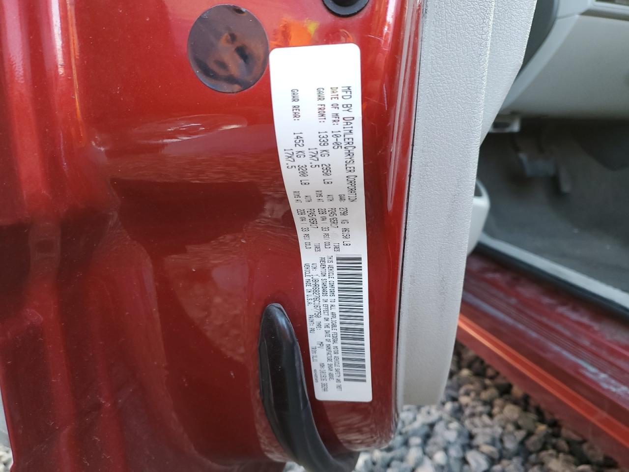 1J8HR68276C167750 2006 Jeep Grand Cherokee Overland