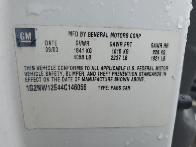 1G2NW12E44C146056 | 2004 Pontiac grand am gt