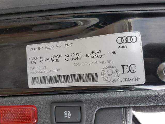 2018 AUDI S4 PRESTIG WAUC4AF47JA003357
