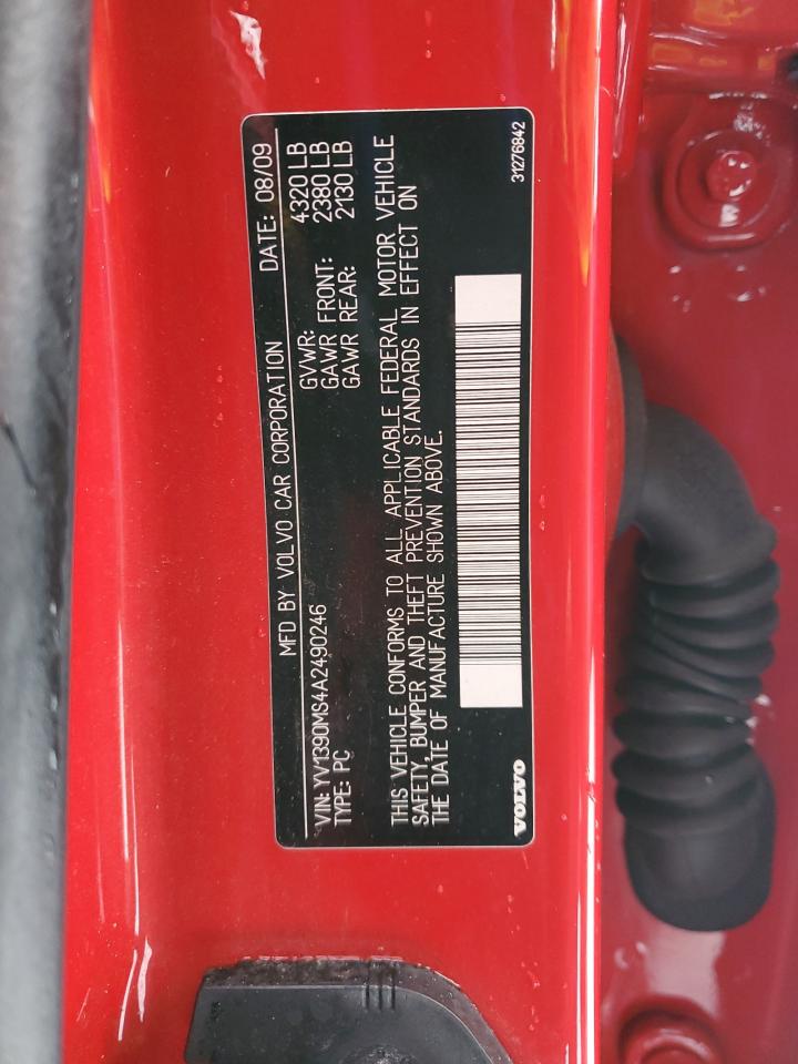 yv1390ms4a2490246 YV1390MS4A2490246 2010 Volvo S40 2.4I
