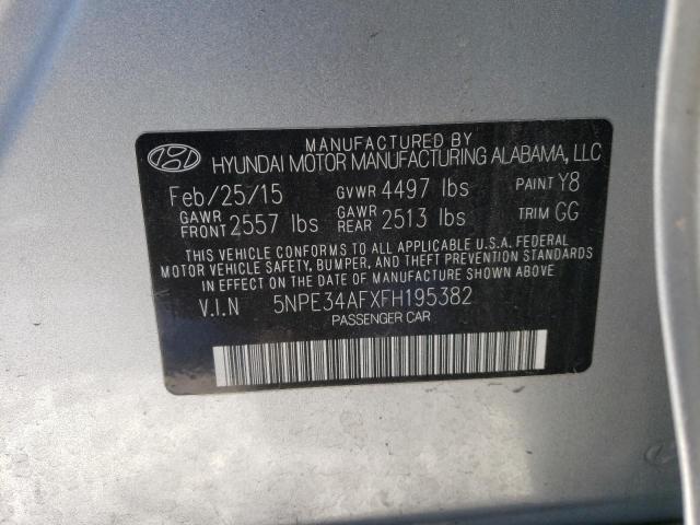 2015 HYUNDAI SONATA SPO - 5NPE34AFXFH195382