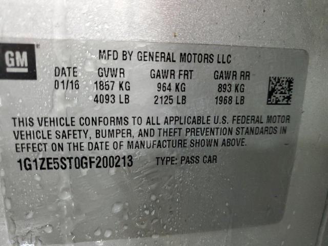 1G1ZE5ST0GF200213 | 2016 CHEVROLET MALIBU LT