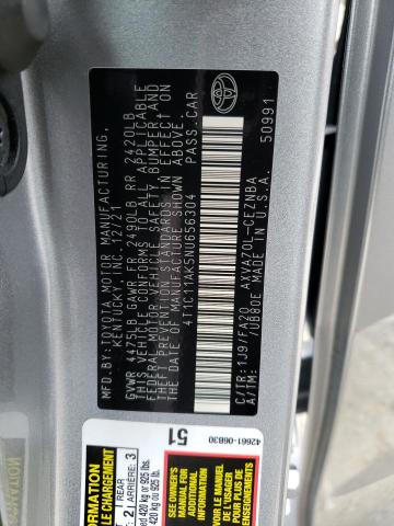 2022 TOYOTA CAMRY LE - 4T1C11AK5NU656304