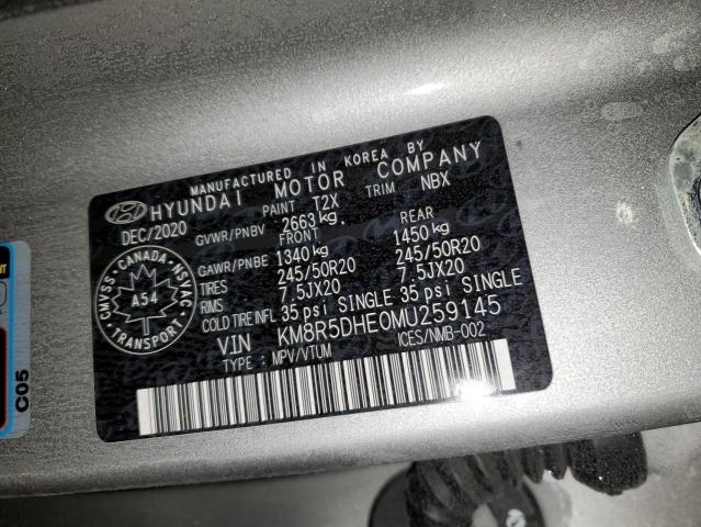 2021 Hyundai Palisade Limited VIN: KM8R5DHE0MU259145 Lot: 38264294