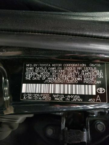 JTDKDTB3XG1133570 | 2016 TOYOTA PRIUS C