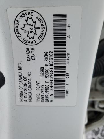 2018 HONDA CIVIC LX - 2HGFC2F58JH036162