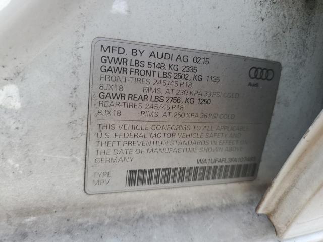 VIN WA1UFAFL3FA107483 2015 Audi A4, Premium Plus no.12