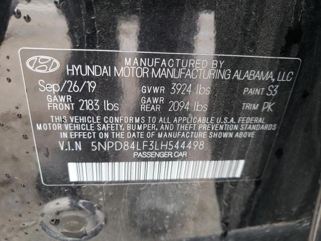 5NPD84LF3LH544498 | 2020 HYUNDAI ELANTRA SE