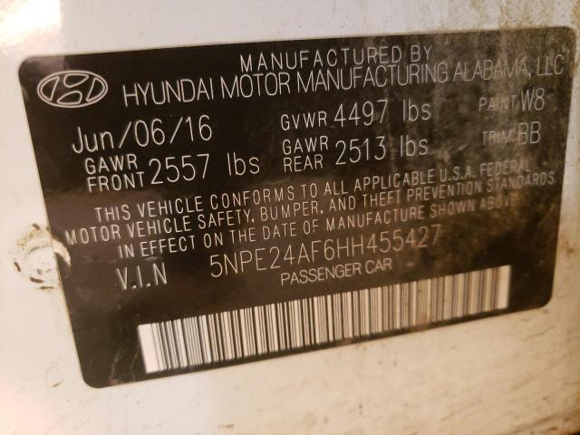 5NPE24AF6HH455427 | 2017 HYUNDAI SONATA SE