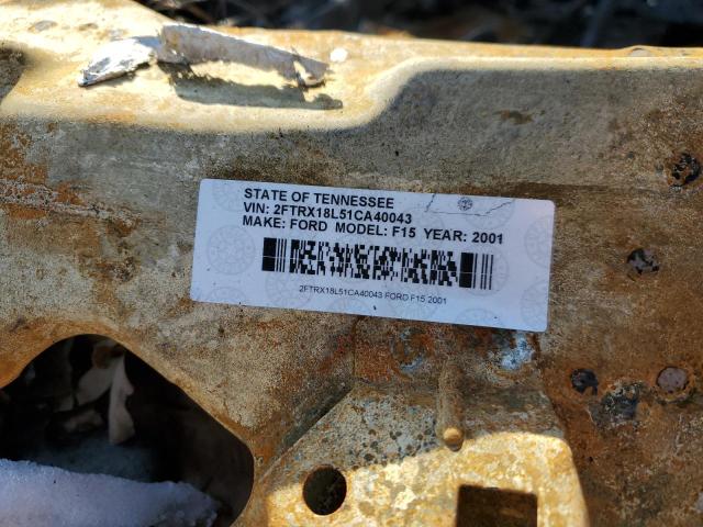 2001 Ford F150 VIN: 2FTRX18L51CA40043 Lot: 40058794