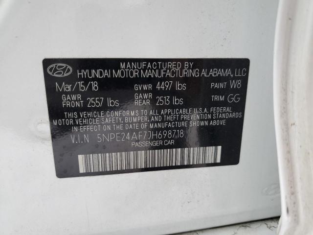 5NPE24AF7JH698718 | 2018 HYUNDAI SONATA SE